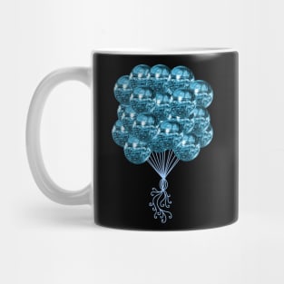 Boogie Blue Disco Ball Balloons Mug